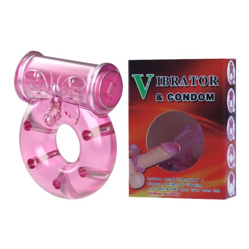 ŻELOWY RING NA PENISA VIBRATOR & CONDOM