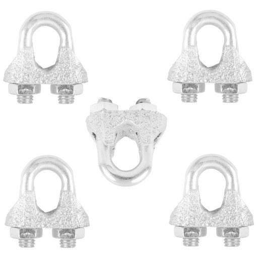 5x ZACISK LINOWY KABŁĄKOWY DO LIN OCYNKOWANY 6MM