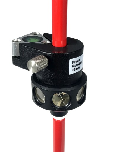 Minipryzmat 360° przesuwny z tyczkami GEO-MAX