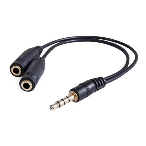Adapter 2x Jack Mikrofon Słuchawki do 4Pin Combo