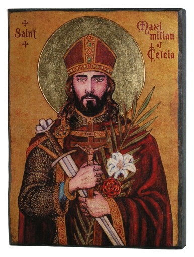 IKONA - ŚW. MAKSYMILIAN - ŚWIĘTY PATRON CHRZEST*