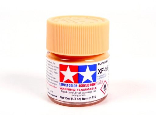 MODELARSKA FARBA AKRYLOWA KREMOWA MATOWA TAMIYA 10ml XF-15 FLAT FLESH (M)