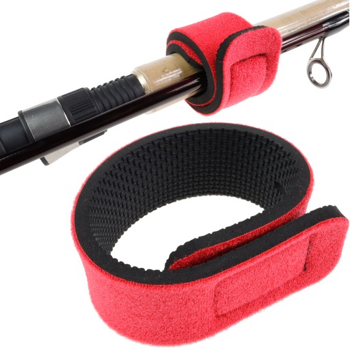 Opaska rzep 24cm neoprenowy do spinania transportu wędki podpórki akcesorii