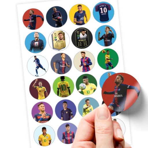 NAJLEPSZE NAKLEJKI NEYMAR JR JAKOŚĆ 24szt