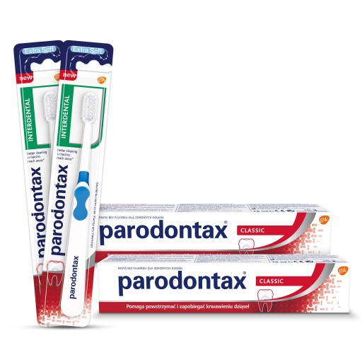 Zestaw Pasta do zębów Parodontax Classic i Szczoteczka Extra Soft