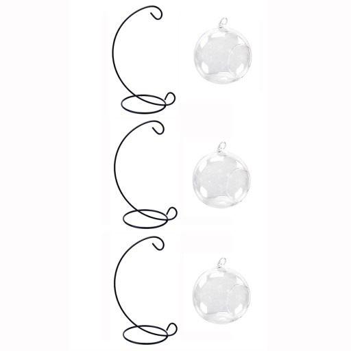 Metalowy wiszący wazon Pot & Stand Holder Decor 3
