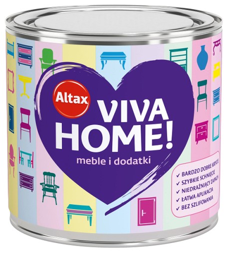 ALTAX VIVA HOME 0,25L - MAT - 20 KOLORÓW DO WYBORU