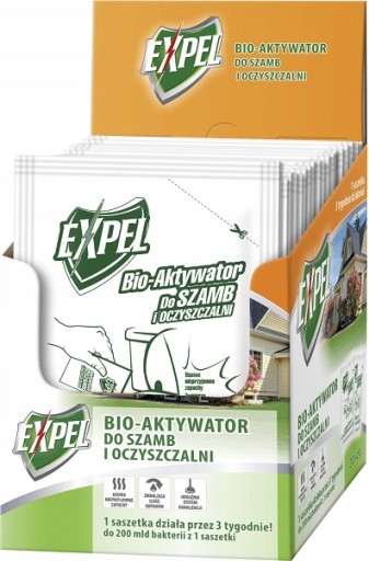Bakterie Proszek do SZAMBA Aktywator EXPEL saszetki 20 x 25g