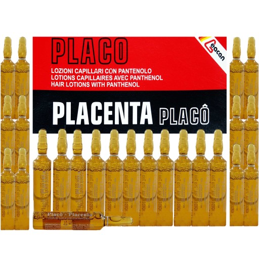 Placenta Placo 24x10ml Ampułki na POROST WŁOSÓW