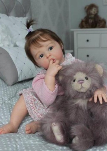 REALISTYCZNA LALKA REBORN JAK ŻYWE DZIECKO 55CM