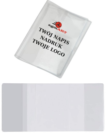 OKŁADKA NA DOKUMENTY dowód rejestracyjny Z TWOIM NADRUKIEM LOGO 50 szt.