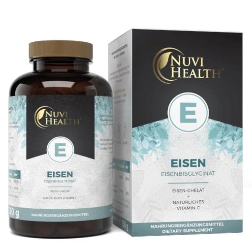NuviHealth Żelazo 50 mg Mocne z Wit.C 240 tabletek