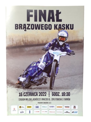 PROGRAM TURNIEJ O BRĄZOWY KASK TARNÓW 16.06.2022