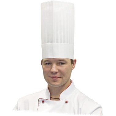 Czapka kucharska Le Chef jednorazowa biała 250 mm