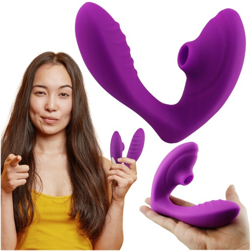 WIBRATOR SSĄCY CIPKĘ, MASAŻER MOTYLEK Z PENISEM, STYMULATOR ŁECHTACZKI