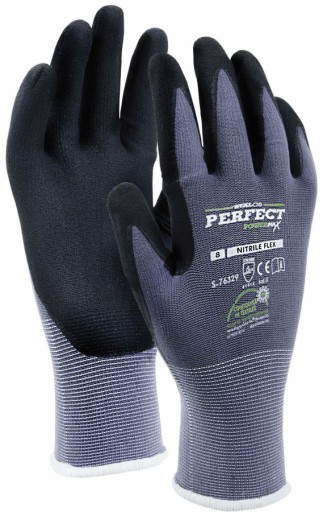 RĘKAWICE NYLONOWE S-NITRILE FLEX 10