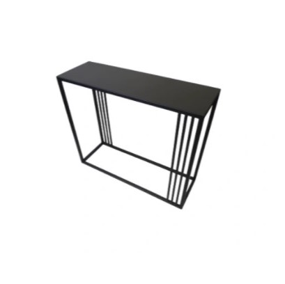 Konsola do przedpokoju komoda metalowa Czarna LOFT