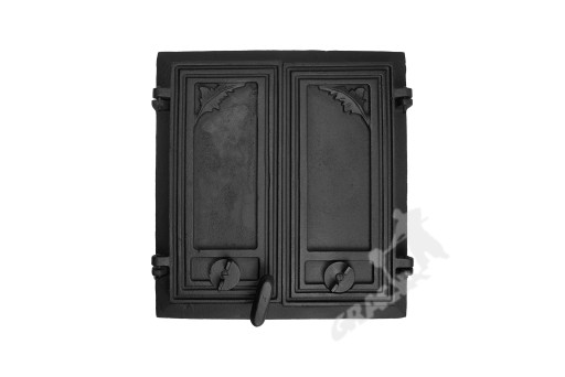 DRZWI D4 - 43X41 CM PIECOWE DO PIECA ŻELIWNE RETRO