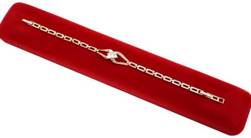 Złota BRANSOLETKA stal 316L B040 STAINLESS STEEL