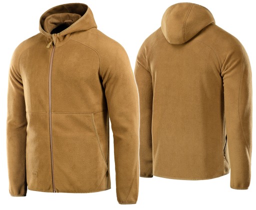 BLUZA MĘSKA ROZPINANA POLAR LITE MICROFLEECE HOODIE M-TAC COYOTE M
