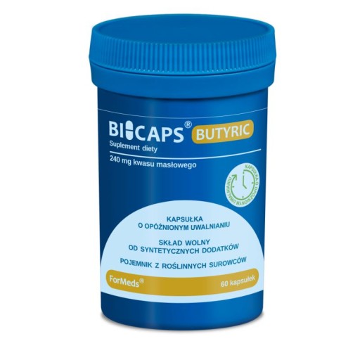 BICAPS ForMeds MAŚLAN SODU Butyric KWAS MASŁOWY