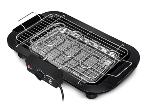 GRILL ELEKTRYCZNY STOŁOWY NABLATOWY 2000W RUSZT REGULACJA