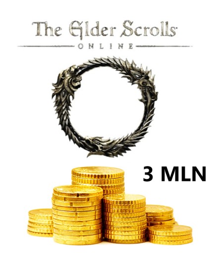 THE ELDER SCROLLS ONLINE ESO 3 MLN GOLD ZLOTO EU