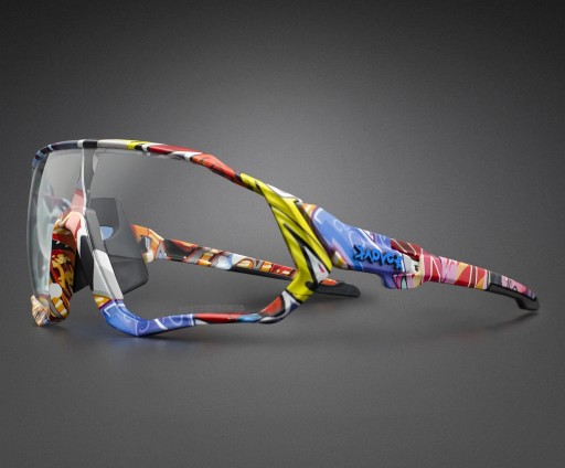 FOTOCHROMOWE OKULARY ROWEROWE SZOSOWE GOGLE KOLARSKIE + ETUI UV400