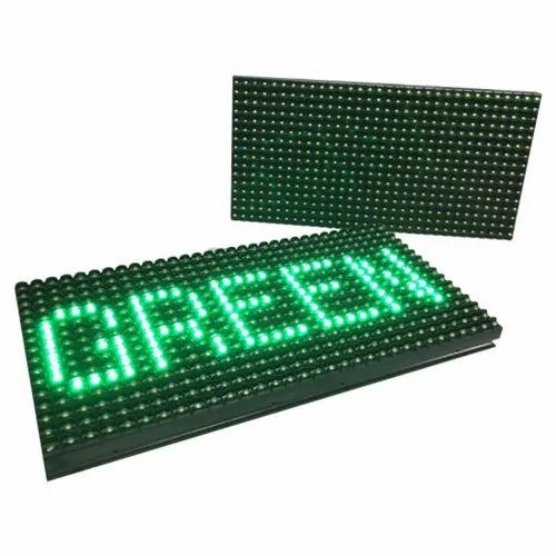 LED dot matrix panel 32x16cm P10 HUB12 GREEN
