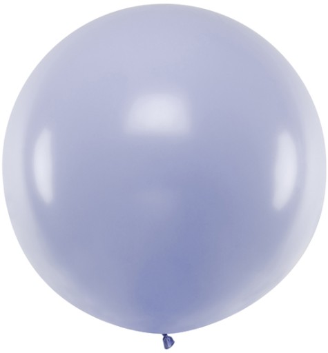 BALON GIGANT OLBRZYM KULA LILIOWY FIOLETOWY PASTELOWY NA WESELE 100 CM XXL
