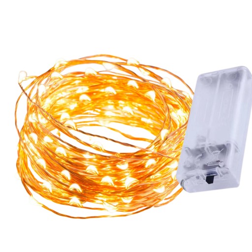 LAMPKI CHOINKOWE LED DRUCIKI OŚWIETLENIE OZDOBY ŚWIĄTECZNE BATERIE 20 LED