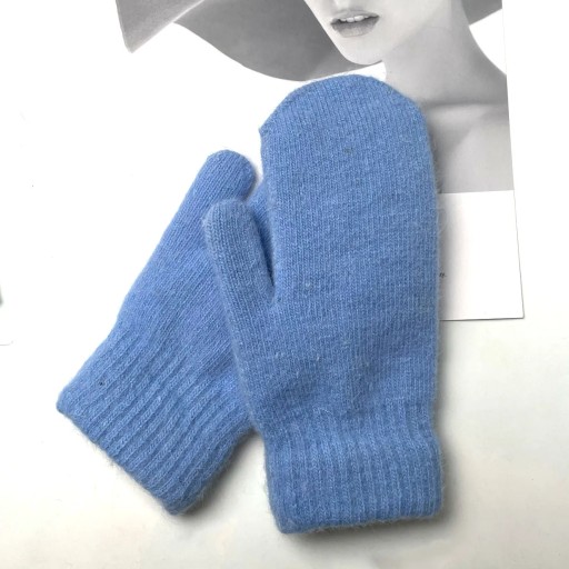 Gloves Female Winter Korean Version of Solid Color All Fingers Winter