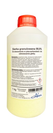 Nawóz SIARKA granulowana 99,9% siarczan 1kg