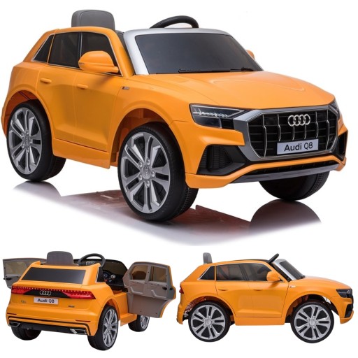 Auto na Akumulator Audi Q8 JJ2066 Żółty Lakier Elektryczny Samochód Pilot
