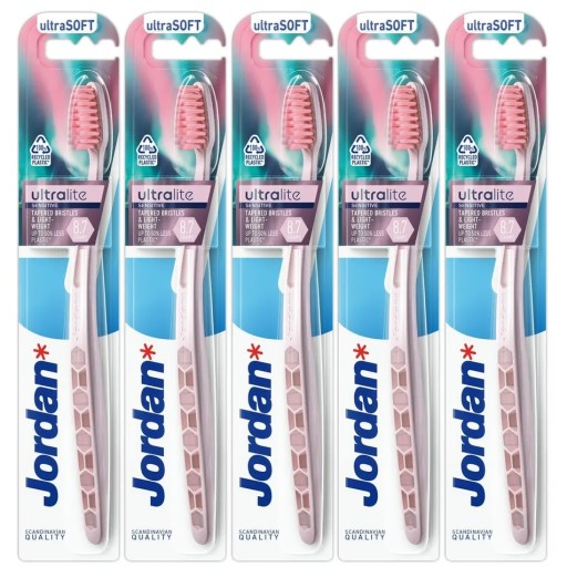 Manualna Szczoteczka do Zębów Jordan Ultralite Sensitive Ultrasoft - 5szt.