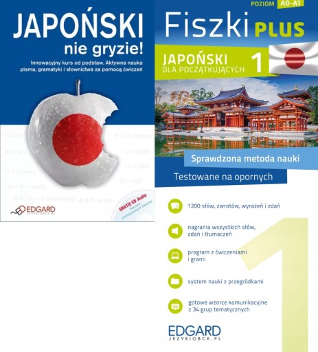 Japoński nie gryzie! + Japoński dla początkujących Fiszki PLUS
