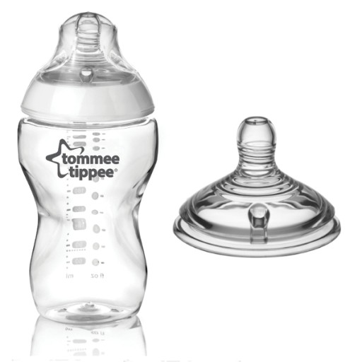 TOMMEE TIPPEE BUTELKA 340 ML + SMOCZEK 6M+