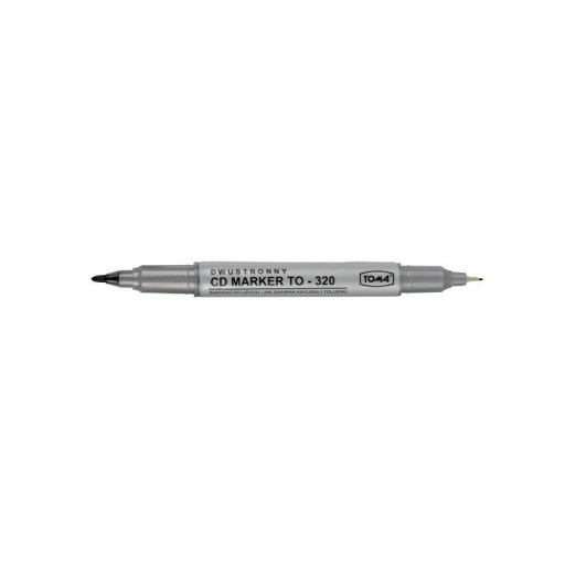 Foliopis CD Toma dwustronny czarny 0,8mm 0,5mm