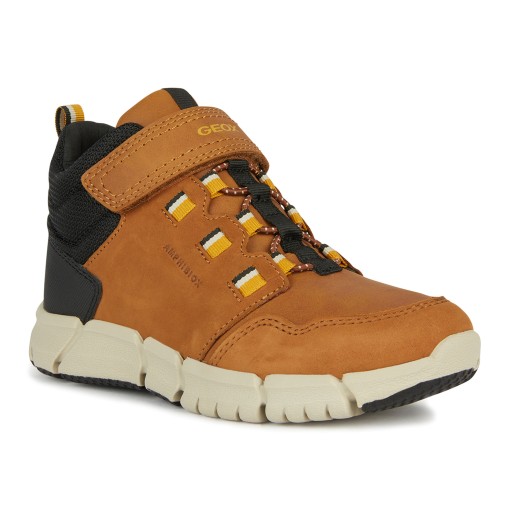 Buty juniorskie Geox Flexyper Abx brown/dark yellow 32 EU