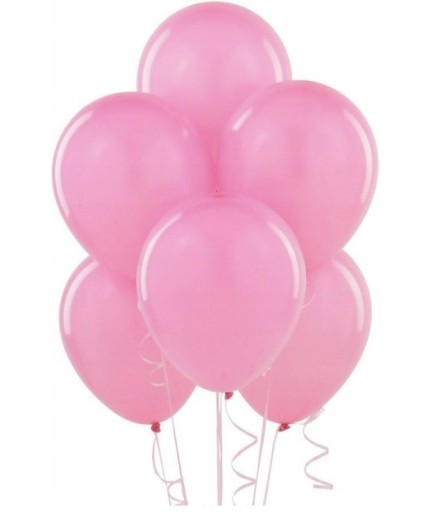 BALONY PASTELOWE RÓŻOWE URODZINY 25cm 10szt