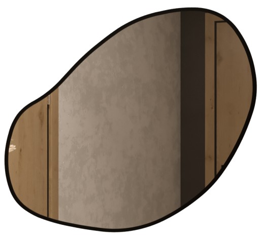 Lustro ścienne nieregularne wiszące NER 83 cm