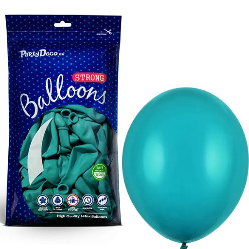 Balony lateksowe 12cm niebieska laguna Pastel Lagoon Blue 100 sztuk Strong