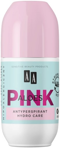 AA Aloes Pink Antyperspirant roll-on bez alkoholu 48 h skutecznej ochrony