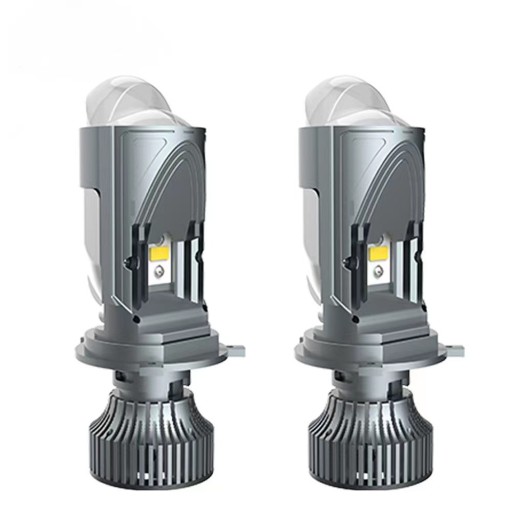 Soczewki LED projektory Bi-LED 6000K Mini H4 Dual