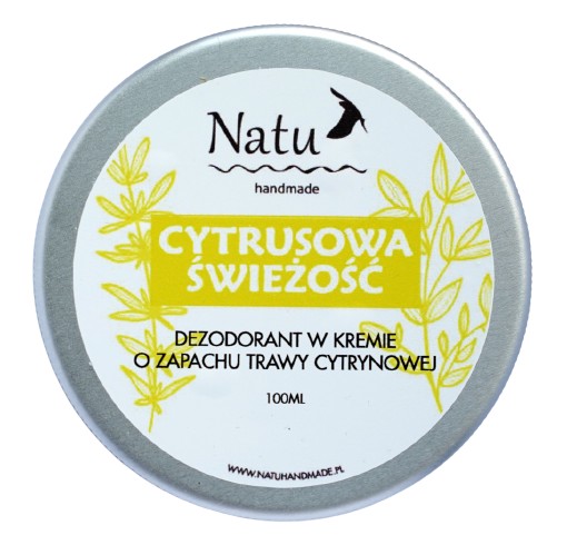 NATU HANDMADE DEZODORANT CYTRUSOWA ŚWIEŻOŚĆ 100ML