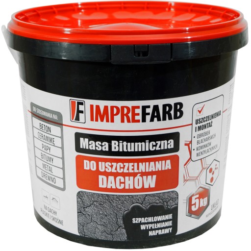 USZCZELNIACZ DEKARSKI szpachla masa bitumiczna 5kg