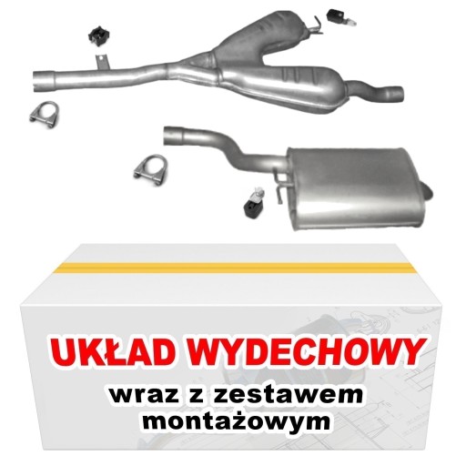 Tłumik BMW 5 520i 523i 528i E39 2.0 2.5 2.8 Sedan