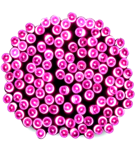 LAMPKI CHOINKOWE 200 LED ŚWIATEŁKA RÓŻOWE