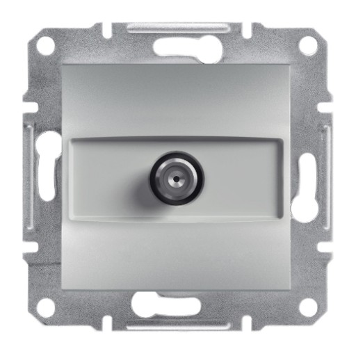 SCHNEIDER ASFORA GNIAZDO SAT KOŃCOWE 1DB ALU B/R