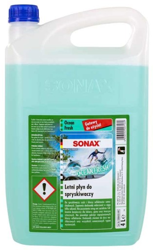 SONAX PŁYN DO SPRYSKIWACZY LETNI OCEAN FRESH 4L